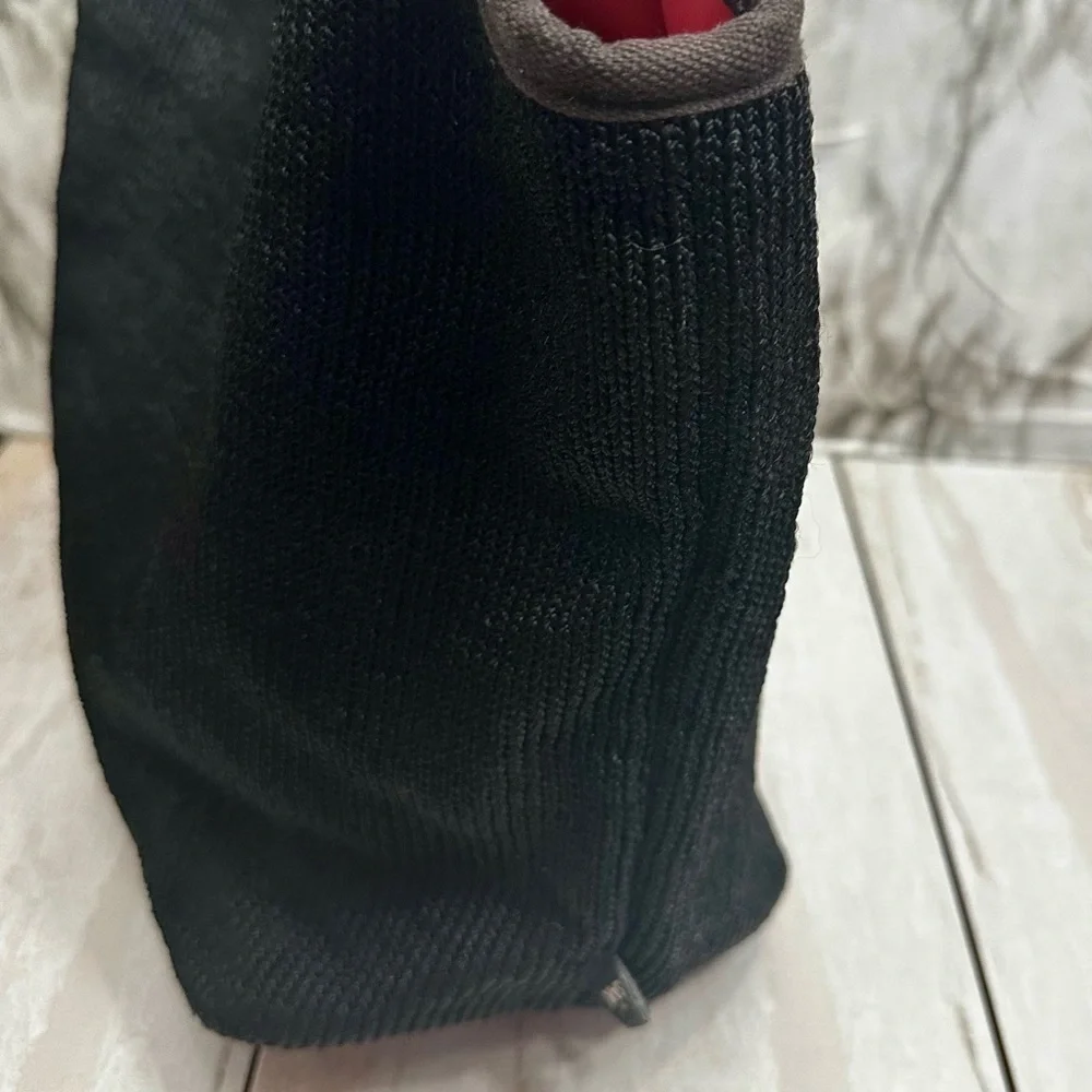 The Sak Large Black Knit Hobo Purse Tote Bag Carry All Everyday Slouchy